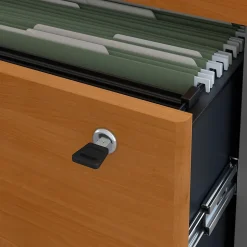 Bush Business Furniture Westfield Lateral File Cabinet, Natural Cherry (WC72454CSU)