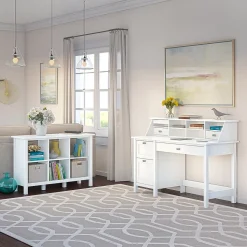 Bush Furniture Broadview 6 Cube Storage Bookcase, Pure White (BDB145WH-03)