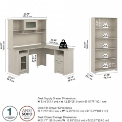 Bush Furniture Cabot 60