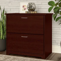 Bush Furniture Cabot Lateral File Cabinet, Harvest Cherry (WC31480)