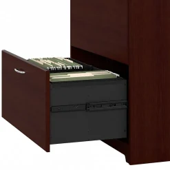 Bush Furniture Cabot Lateral File Cabinet, Harvest Cherry (WC31480)