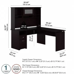 Bush Furniture Cabot 60