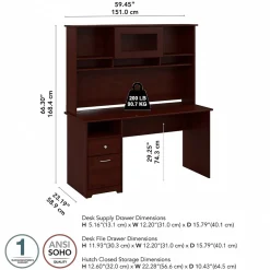 Bush Furniture Cabot 60