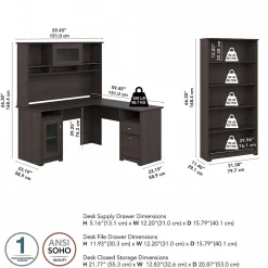Bush Furniture Cabot 60