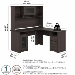 Bush Furniture Cabot 60
