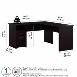 Bush Furniture Cabot 60