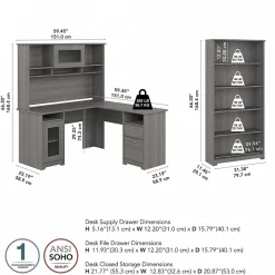 Bush Furniture Cabot 60