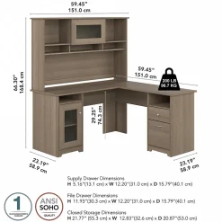 Bush Furniture Cabot 60