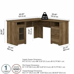 Bush Furniture Cabot 60