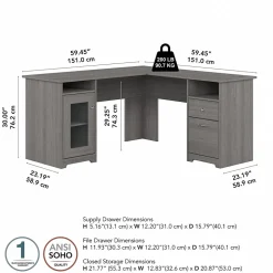 Bush Furniture Cabot 60