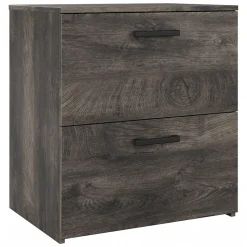 Bush Furniture City Park 2 Drawer Lateral File Cabinet, Dark Gray Hickory (CPF127GH-03)