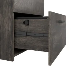 Bush Furniture City Park 2 Drawer Lateral File Cabinet, Dark Gray Hickory (CPF127GH-03)