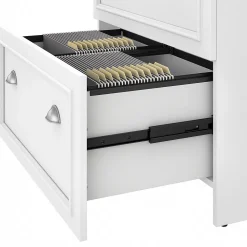 Bush Furniture Fairview 2-Drawer Lateral File Cabinet, Letter/Legal, Shiplap Gray/Pure White, 29.57