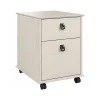 Bush Furniture Homestead 2-Drawer Mobile File Cabinet, Letter Size, Linen White Oak (HOF117LW-03)