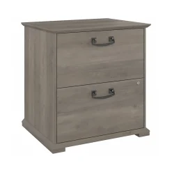 Bush Furniture Homestead 2-Drawer Lateral File Cabinet, Letter/Legal Size, Lockable, Driftwood Gray (HOF129DG-03)