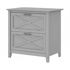 Bush Furniture Key West 2-Drawer Lateral File Cabinet, Letter/Legal, Cape Cod Gray, 30" (KWF130CG-03)