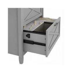 Bush Furniture Key West 2-Drawer Lateral File Cabinet, Letter/Legal, Cape Cod Gray, 30