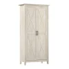 Bush Furniture Key West 65.98"H Storage Cabinet with 5 Shelves, Linen White Oak (KWS266LW-03)