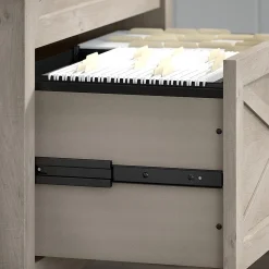 Bush Furniture Key West Lateral File, Washed Gray (KWF130WG-03)