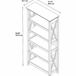 Bush Furniture Key West 5-Shelf 66