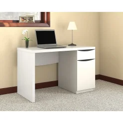 Bush Furniture Montrese 48"W Computer Desk, Pure White (MY72117-03)