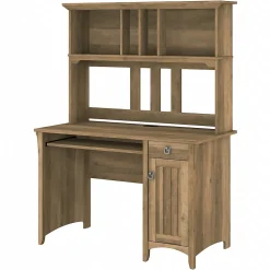 Bush Furniture Salinas 48"W Small Computer Desk with Hutch, Reclaimed Pine (MY72408-03)