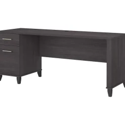 Bush Furniture Somerset 72"W Office Desk with Drawers, Storm Gray (WC81572)