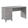 Bush Furniture Somerset 54"W Office Desk with Drawer and Storage Cabinet, Platinum Gray (WC81254)