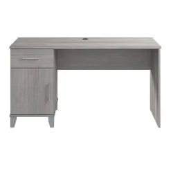 Bush Furniture Somerset 54"W Office Desk with Drawer and Storage Cabinet, Platinum Gray (WC81254)