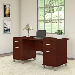 Bush Furniture Somerset 60"W Desk, Hansen Cherry (WC81728)