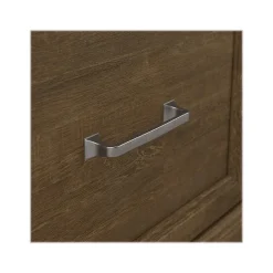 Bush Furniture Woodland Entryway Storage Set with Hall Trees and Shoe Bench with Drawers, Ash Brown (WDL012ABR)