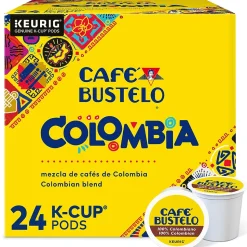 Cafe Bustelo 100% Colombian Coffee Keurig® K-Cup® Pods, Medium Roast, 24/Box (6107)