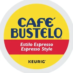 Cafe Bustelo Espresso Coffee, Dark Roast, Keurig® K-Cup® Pods, 24/Box (6106)