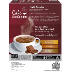 Cafe Escapes Café Mocha, Keurig® K-Cup® Pods, 24/Box (6803)