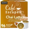 Cafe Escapes Chai Latte Coffee Keurig® K-Cup® Pods, Light Roast, 96/Carton (5000330074CT)