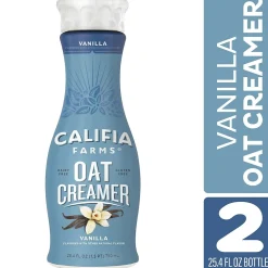Califia Farms Vanilla Oat Creamer, 25.4 Oz, 2PK