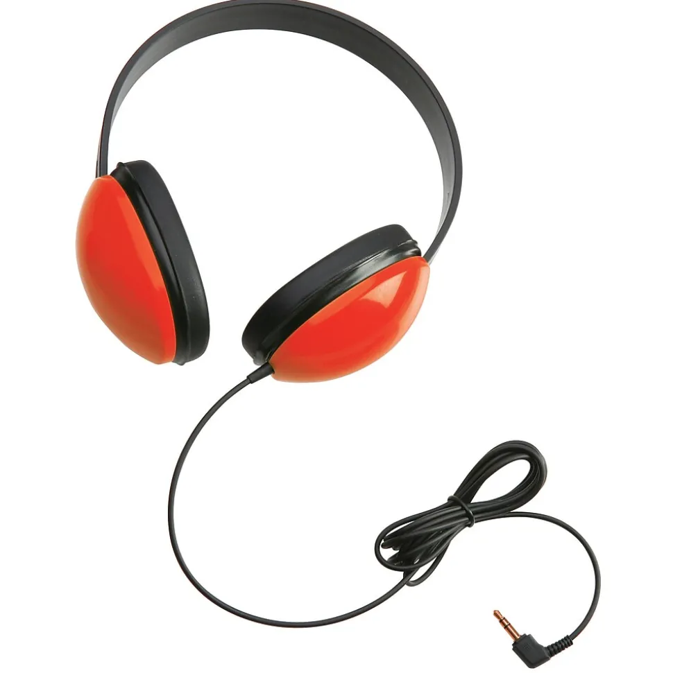 Califone Listening First Stereo Headphone Headphones, Red (2800-RD)