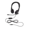 Califone NeoTech 1025MT Mid-Weight, On-Ear Stereo Headset with Gooseneck Microphone, 3.5mm Plug, Black (CAF1025MT)