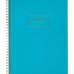 Cambridge 1-Subject Professional Notebooks, 7.25" x 9.5", Wide Ruled, 80 Sheets, Blue (49587)