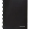 Cambridge 1-Subject Professional Notebook, 8.5" x 11", Wide Ruled, 96 Sheets, Black (06100)