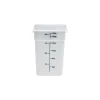 Cambro 22 Qt. CamSquare® Food Storage Container, 11 1/4" L x 12 1/4" W x 15 3/4" H, White (22SFSP148)