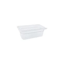 Cambro 1/4 Size 4" Deep Camwear® Food Pan, 3 4/5" H x 6 1/3" W x 10 2/5" D, Clear (44CW135)