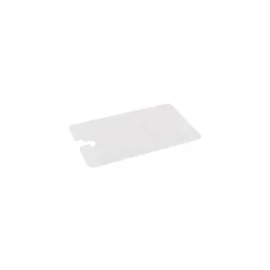 Cambro 1/4 Size Camwear® Notched Cover, 1 1/6" H x 6 1/3" W x 10 2/5" D, Clear (40CWCHN135)