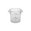 Cambro RFSCW1135, 1 qt Polycarbonate Food Storage Container - Camwear Round