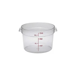 Cambro RFSCW12, 12 qt Polycarbonate Food Storage Container - Camwear Round