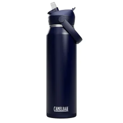 CamelBak Thrive FlipStraw Stainless Steel Vacuum Insulated Water Bottle, 32 oz., Navy (2855405001)