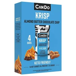 CanDo Gluten Free Almond Butter Chocolate Chip Granola Bar, 4 Bars/Box(367-00001)
