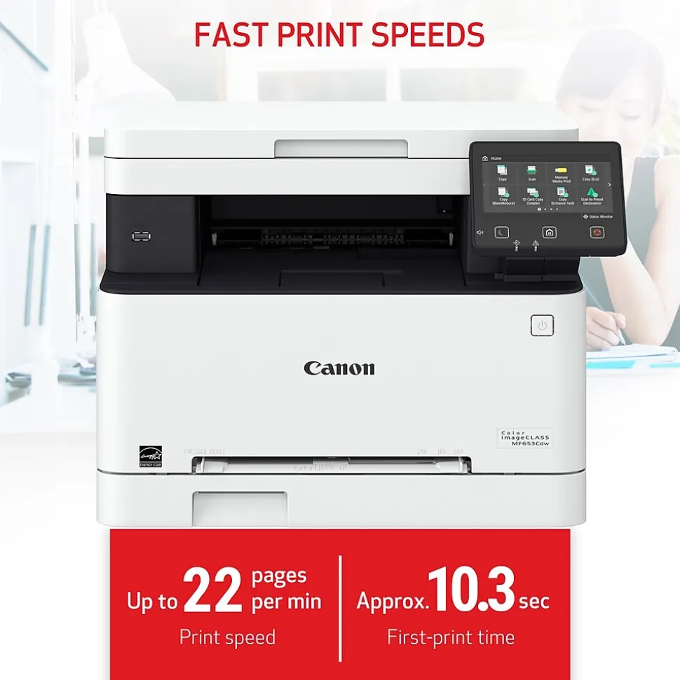 Canon imageCLASS MF653Cdw Wireless Color Laser Printer, All-In-One, Print, Scan, Copy (MF653CDW)