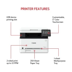 Canon imageCLASS MF653Cdw Wireless Color Laser Printer, All-In-One, Print, Scan, Copy (MF653CDW)