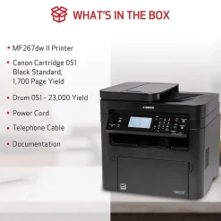 Canon imageCLASS MF267dw II Wireless Black & White Laser Printer, All-In-One, Print, Scan, Copy, Fax (5938C010)